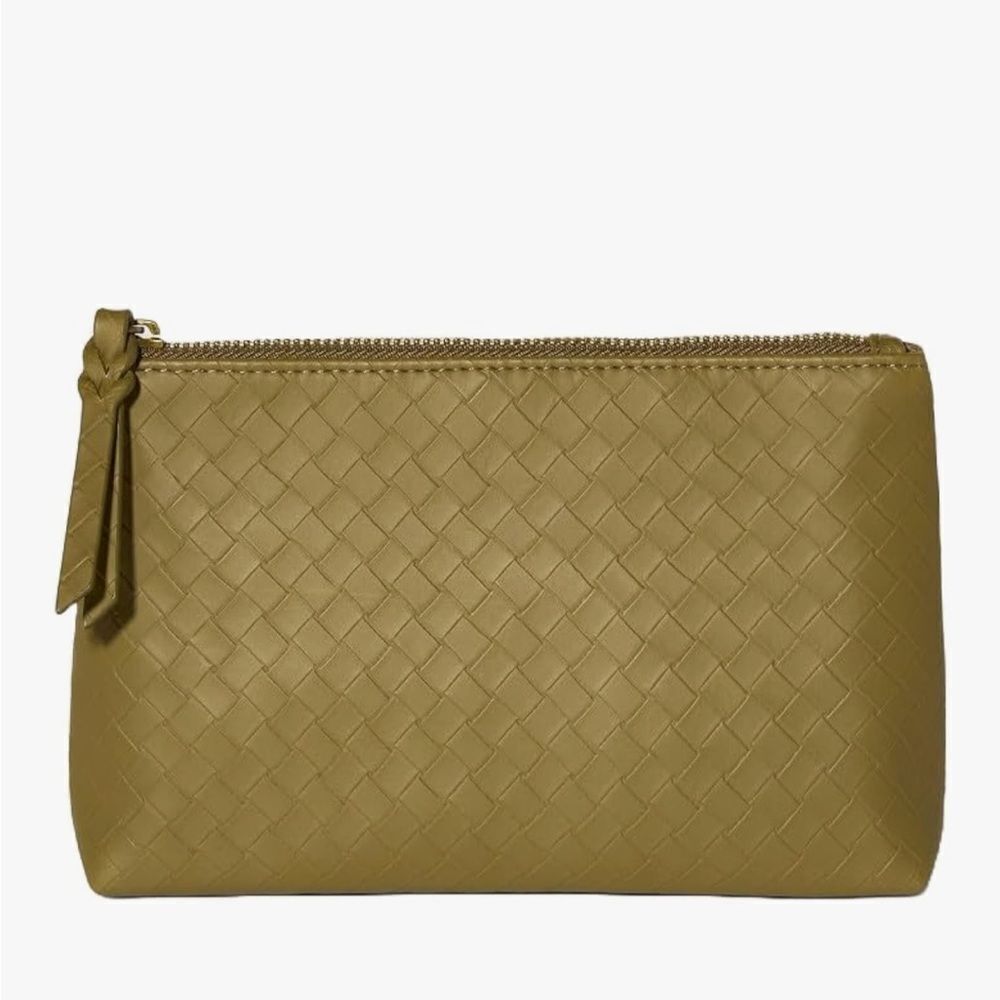 Universal Thread Summer Woven Zip Wallet Green NWT